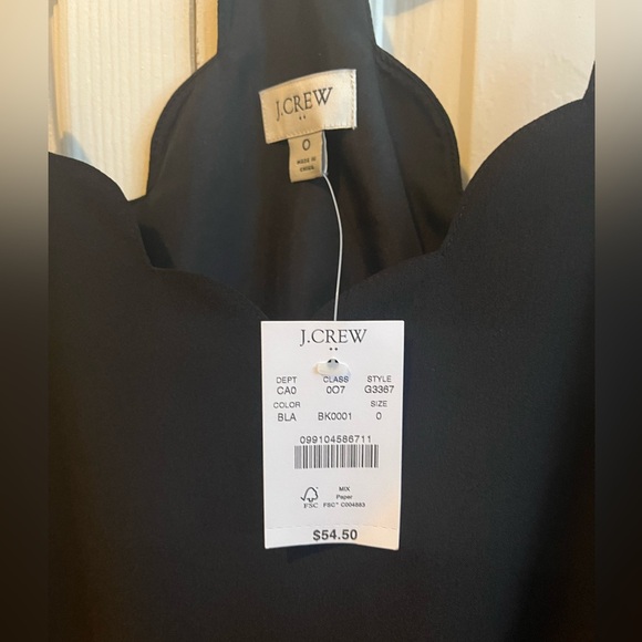 NWT J. Crew Scalloped Tank - Picture 3 of 3